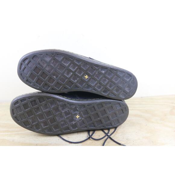 Dr Doc Martens Boots Mens 11 Black Leather Tobas Combat Shoes - Picture 6 of 14